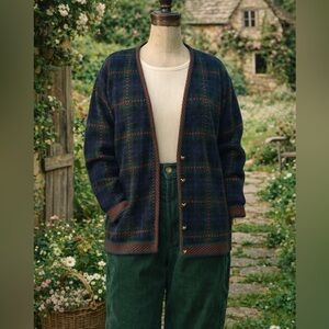 Vintage 1990’s Pendleton Wool Plaid Cardigan